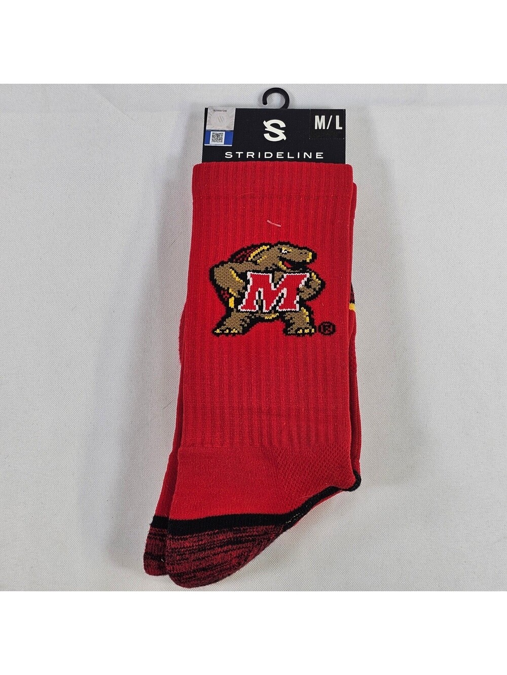Strideline Maryland Terrapins NCAA Crew Socks Red M/L N010131 Maryland Terps